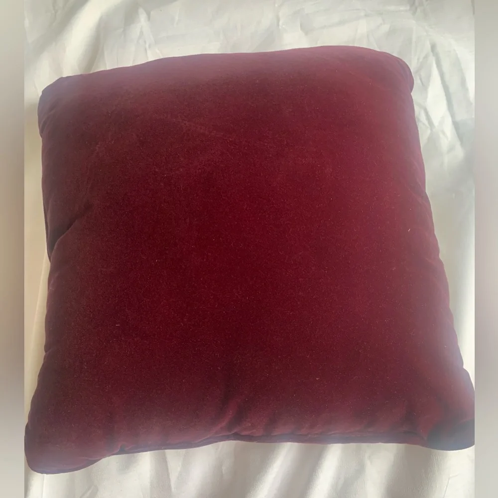 Christmas Santa Throw Pillow Velvet Back